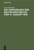Die Verfassung des Deutschen Reichs vom 11. August 1919