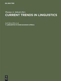 Linguistics in Sub-Saharan Africa