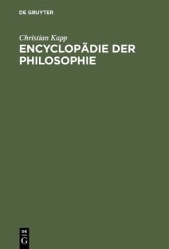 Encyclopädie der Philosophie - Kapp, Christian