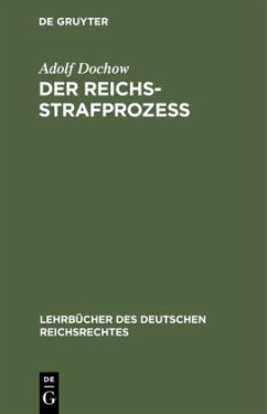 Cover Der Reichs-Strafprozeß