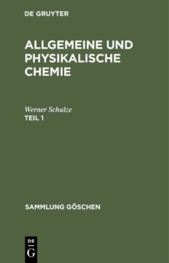 Cover Allgemeine und physikalische Chemie. Teil 1