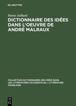 Dictionnaire des idées dans l'oeuvre de André Malraux - Juilland, Ileana