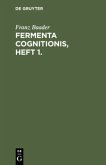 Fermenta cognitionis, Heft 1.