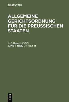 Cover Theil I. Titel 1-13
