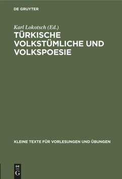 Türkische volkstümliche und Volkspoesie