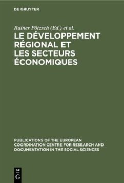 Le développement régional et les secteurs économiques