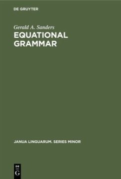 Equational grammar - Sanders, Gerald A.