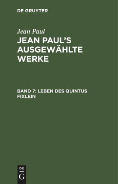 Leben des Quintus Fixlein - Paul, Jean