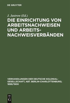 Die Einrichtung von Arbeitsnachweisen und Arbeitsnachweisverbänden