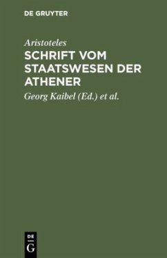 Schrift vom Staatswesen der Athener - Aristoteles