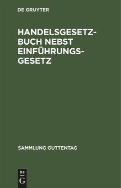 Handelsgesetzbuch nebst Einführungsgesetz