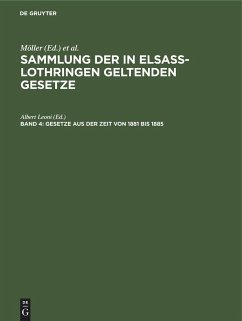 Gesetze aus der Zeit von 1881 bis 1885