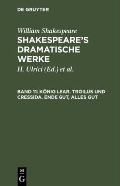 Cover König Lear. Troilus und Cressida. Ende gut, Alles gut