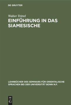 Cover Einführung in das Siamesische