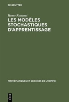 Les modèles stochastiques d'apprentissage - Rouanet, Henry
