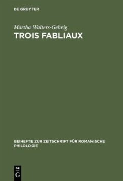 Trois fabliaux - Walters-Gehrig, Martha