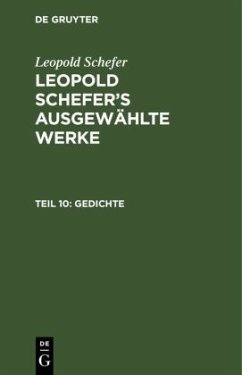 Gedichte - Schefer, Leopold