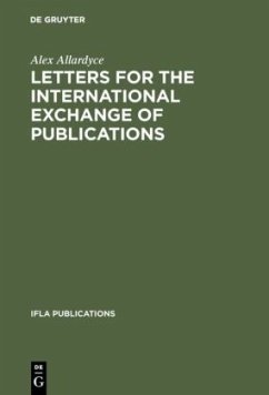 Letters for the international exchange of publications - Allardyce, Alex
