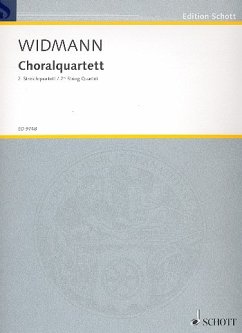 Cover Choralquartett Nr.2 für 2 Violinen, Viola und Violoncello Partitur und Stimmen
