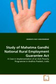 Study of Mahatma Gandhi National Rural Employment Guarantee Act