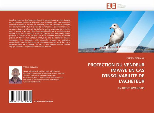 PROTECTION DU VENDEUR IMPAYE EN CAS D''INSOLVABILITE DE L''ACHETEUR PROTECTION DU VENDEUR IMPAYE EN CAS D''INSOLVABILITE DE L''ACHETEUR