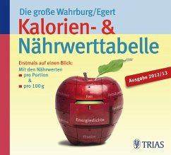 Die große Wahrburg/Egert Kalorien- & Nährwerttabelle - Wahrburg, Ursel; Egert, Sarah