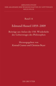 Edmund Husserl 1859¿2009