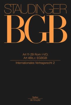 Art 11-29 Rom I-VO; Art 46 b, c EGBGB - Staudinger, Julius von