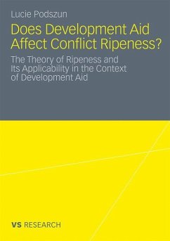 Does Development Aid Affect Conflict Ripeness? - Podszun, Lucie