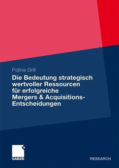 Die Bedeutung strategisch wertvoller Ressourcen für erfolgreiche Mergers & Acquisitions-Entscheidungen - Grill, Polina