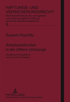 Arbeitszeitkonten in der (Alters-)Vorsorge - Rochlitz, Susann