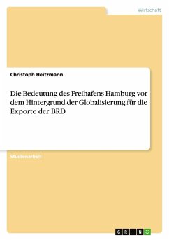 Die Bedeutung des Freihafens Hamburg vor dem Hintergrund der Globalisierung für die Exporte der BRD - Heitzmann, Christoph