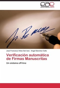 Verificación automática de Firmas Manuscritas - Vélez Serrano, José Francisco;Sánchez Calle, Angel