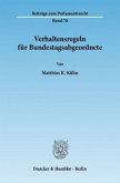 Verhaltensregeln für Bundestagsabgeordnete.