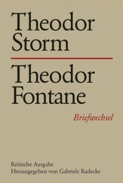 Theodor Storm - Theodor Fontane / Briefwechsel 19 - Storm, Theodor