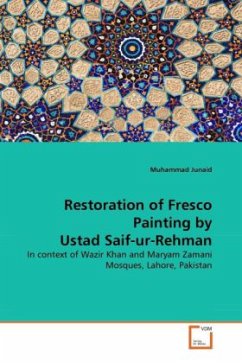 Restoration of Fresco Painting by Ustad Saif-ur-Rehman - Junaid, Muhammad
