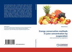 Energy conservation methods in juice concentration by evaporation