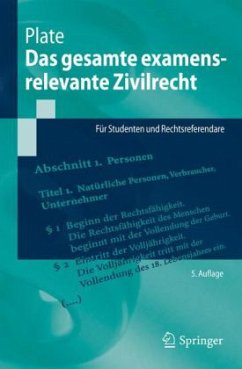 Das gesamte examensrelevante Zivilrecht - Plate, Jürgen