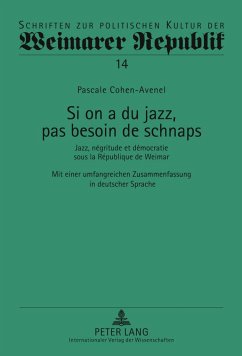 Si on a du jazz, pas besoin de schnaps - Cohen-Avenel, Pascale