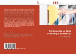 Comprendre un texte scientifique en français - Boukhanouche, Lamia