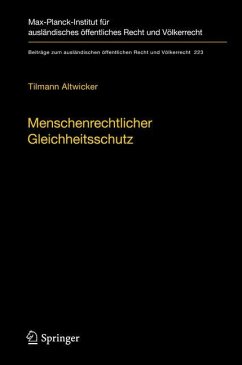 Menschenrechtlicher Gleichheitsschutz - Altwicker, Tilmann