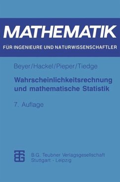 Wahrscheinlichkeitsrechnung und mathematische Statistik - Beyer, Otfried; Tiedge, Jürgen; Pieper, Volkmar; Hackel, Horst