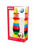 BRIO 301205 - Clown, Stapel-Turm aus Holz, 9 Teile