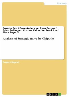 Analysis of Strategic move by Chipotle - Paiz, Ernesto;Anderson, Dave;Barone, Ryan