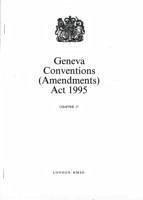 Geneva Conventions (Amendments) Act 1995