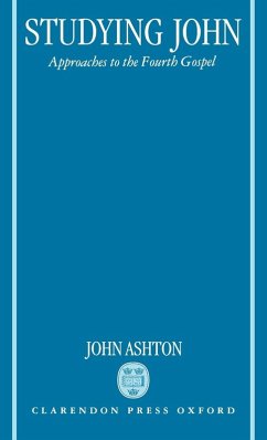 Cover Studying John. Approaches to the Fourth Gospel