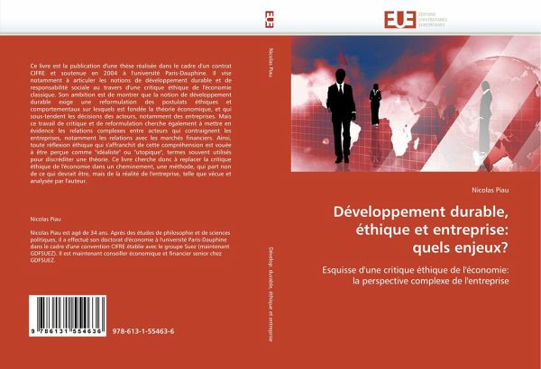 Développement durable, éthique et entreprise: quels enjeux? Développement durable, éthique et entreprise: quels enjeux?