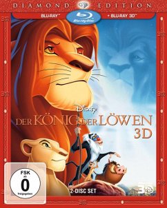 Cover Der König der Löwen 3D (2011), 1 Blu-ray + 2D Blu-ray (Diamond Edition)