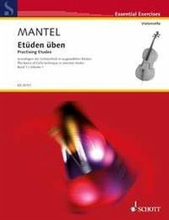 Cover Etüden üben. Practising Etudes, for Violoncello