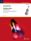 Etüden üben. Practising Etudes, for Violoncello